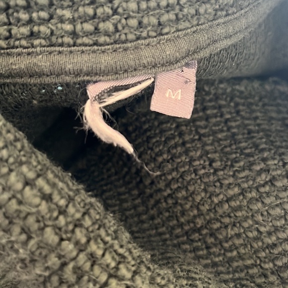 Sweaty Betty Heath Green Restful Boucle Kangaroo-Pocket Cowl Neck Sweatshirt - Picture 12 of 12